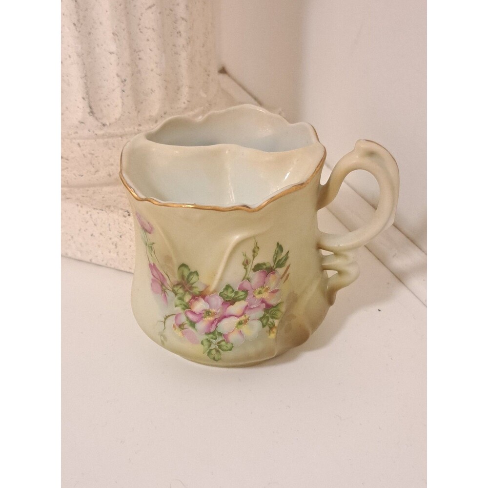 Vintage Nippon Handpainted Mustache Shaving Cup